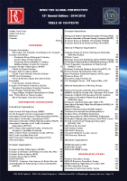 Table of Contents