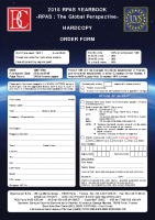 RPAS Yearbook Hardcopy Order Form